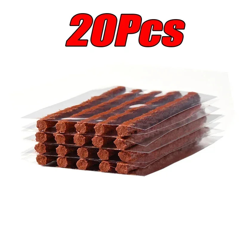 Roadside Emergency Tubeless Tire Puncture Repair Kit Rubber Plugs Insertion Tools for Auto Motorcycle Truck SUV ATV