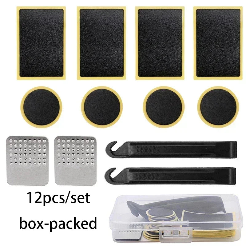 1/50Pcs Tire Repair Patches Car Motorcycle Bike Tire Repair Tools Glue-free Protection Adhesive Quick Drying Bicycle Tyre Patch