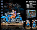 Dragon Ball Super Saiyan Gk Figure Goku Gohan Motorcycle Rotatable Tires Boxed Collectible Model Decor For Anime Collectors