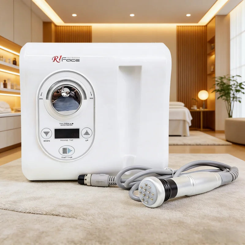 EMS+RF Facial MassageRF Blue and Red LED Light Therapy Antiaging Wrinkle Removal Skin Tightening Machine
