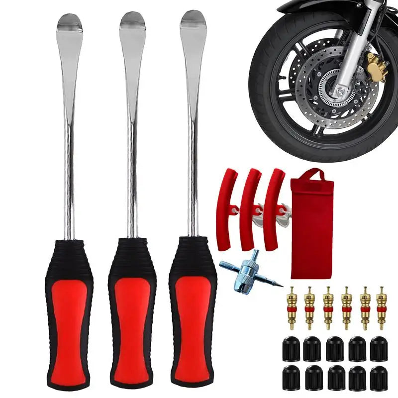 Motorcycle Tire Spoons With Rim Protector Motorcycle Tire Changing Lever Portable Tire Changer Levers For Motorcycle Bike Repair