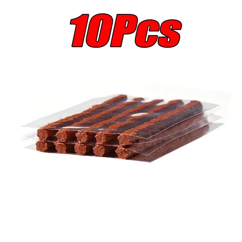 Roadside Emergency Tubeless Tire Puncture Repair Kit Rubber Plugs Insertion Tools for Auto Motorcycle Truck SUV ATV