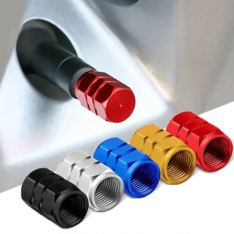 Car Tire Valve Caps Aluminum Alloy Car Wheel Tire Valve Caps Dustproof Car Motorcycle Truck Bike for USA AIR Valve Caps