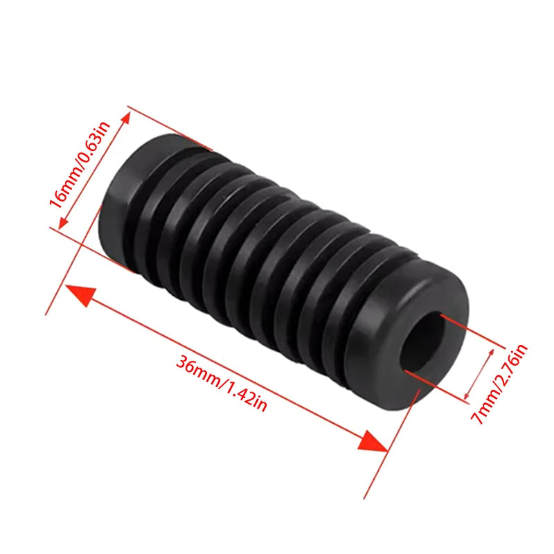 CENJITION 2Pcs Universal Motorcycle Gear Shift Shifter Lever Foot Pad Pedal Rubber Cover Moto Start Foot Pegs Pad Accessories
