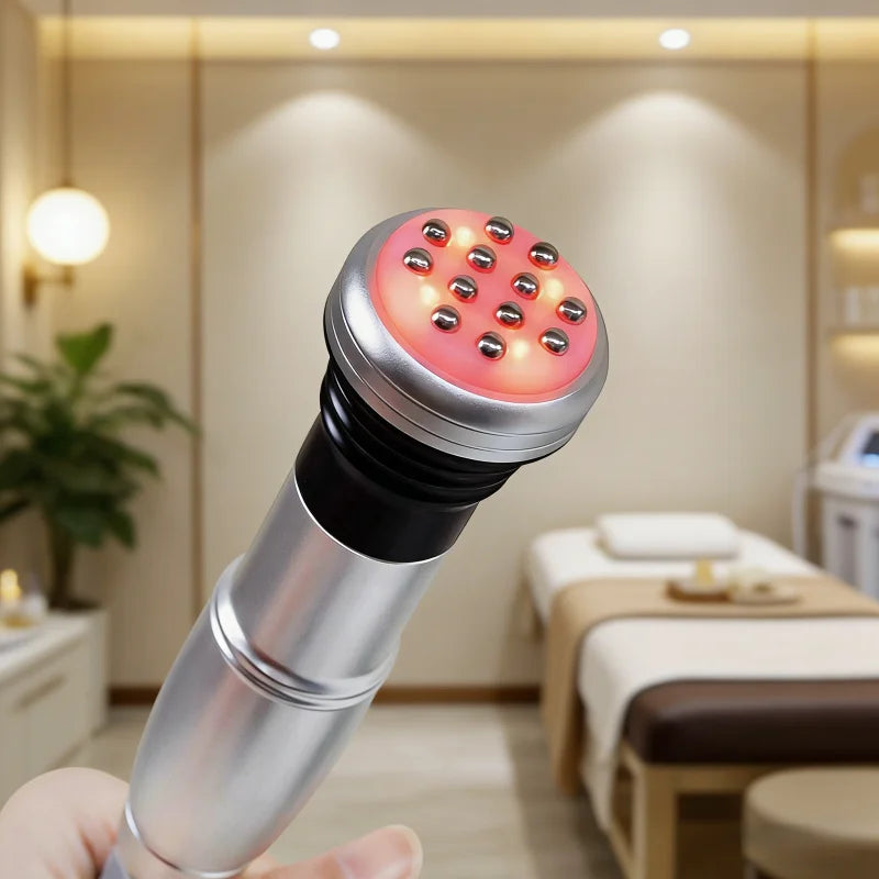 EMS+RF Facial MassageRF Blue and Red LED Light Therapy Antiaging Wrinkle Removal Skin Tightening Machine