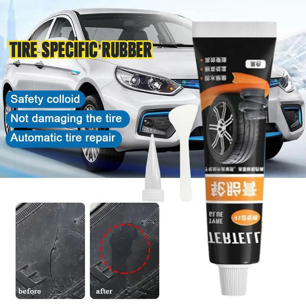30ml Tire Repair Black Glue Liquid Strong Rubber Wear-resistant Non-corrosive Glue for Motorcycle Tyre Puncture Repair Tools