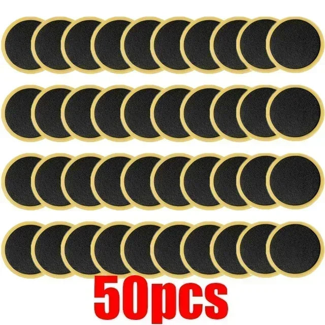 1/50Pcs Tire Repair Patches Car Motorcycle Bike Tire Repair Tools Glue-free Protection Adhesive Quick Drying Bicycle Tyre Patch