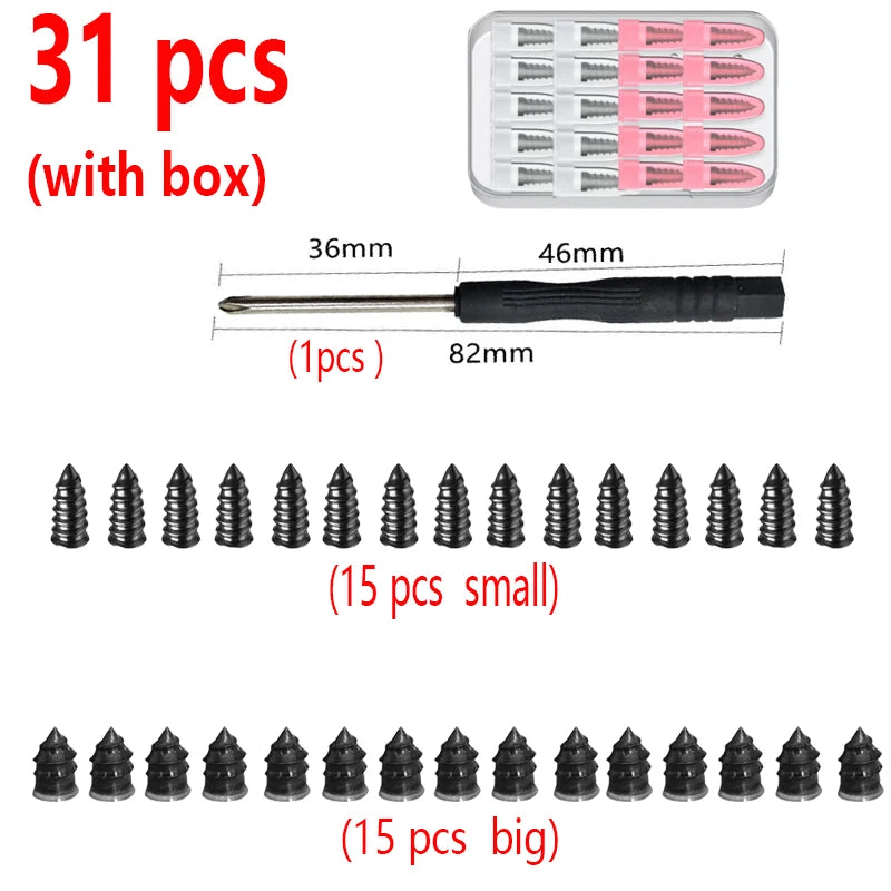 Universal Vacuum Tyre Repair Nail Kit Tubeless Tire Puncture Screw Fix Car Motorcycle ATV Patch Set
