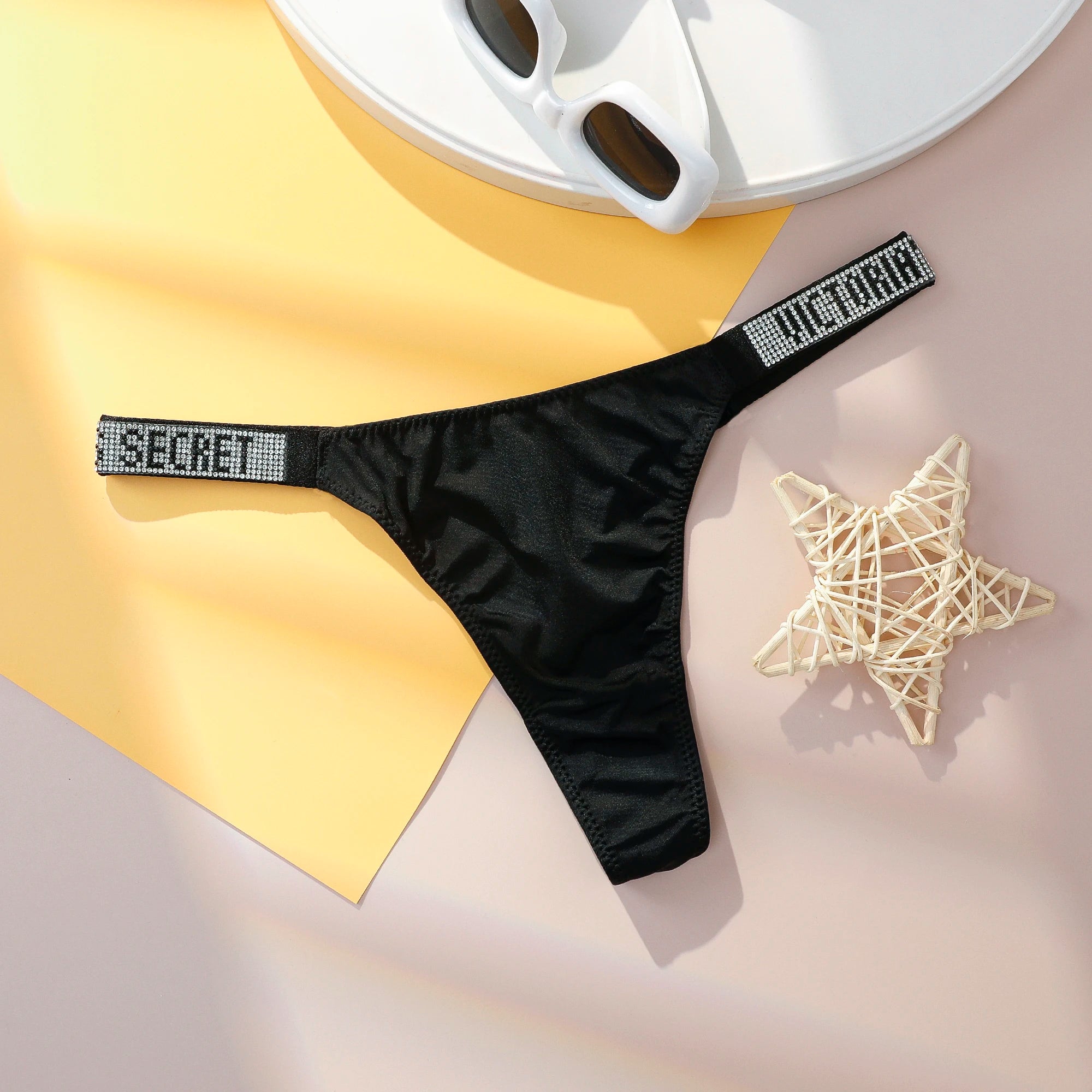 Victoria Secret Very Sexy Shine Script Thong Panty Sexy Lingerie Women Underwear Seamless Hot Sale