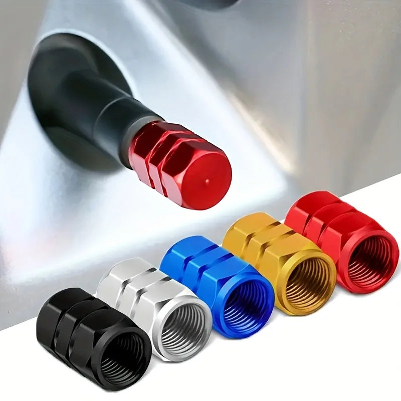 Car Tire Valve Caps Aluminum Alloy Car Wheel Tire Valve Caps Dustproof Car Motorcycle Truck Bike for USA AIR Valve Caps