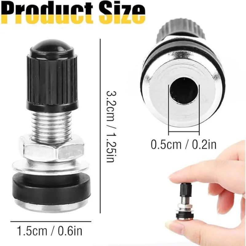 2 Pcs Car Wheel Tire Valve Cover Zinc Alloy 32mm Motorcycle Scooter Bike Tubeless Mountain Tyre Valve Dustcap