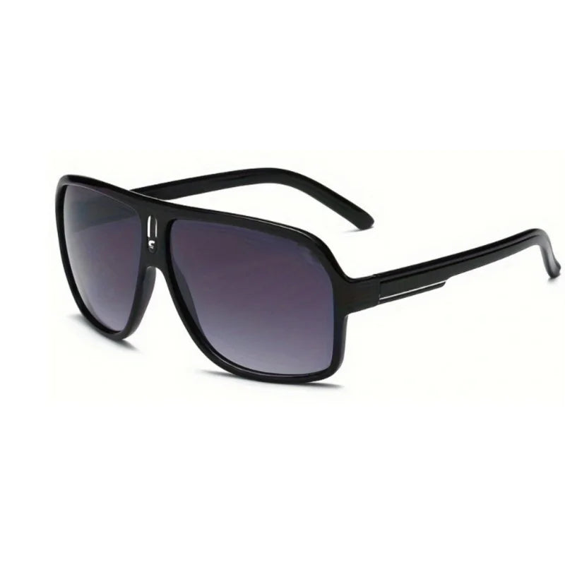 Large curved retro style fashionable glasses, very durable, ABS lenses, suitable for casual wear, daily fashion glasses