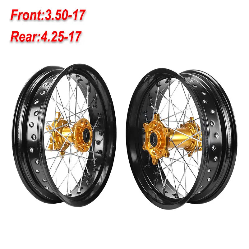 3.50x17" inch 4.25x17" Spoked Motorcycle Wheels Rims Set For KTM EXC EXC-E SX SX-F XCW 150 200 250 300 350 450 2003-2018