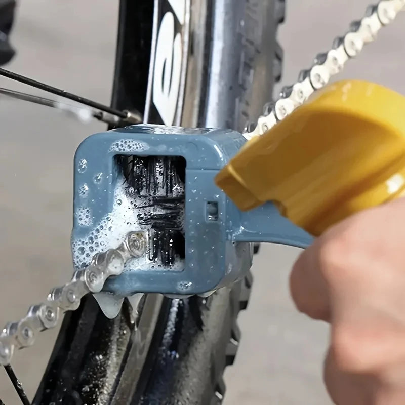 Plastic Chain Gear Grunge Wheel Brush Bicycle Chain Cleaning Brush Portable Bike Motorcycle Cleaning Tool Rim Care Tire