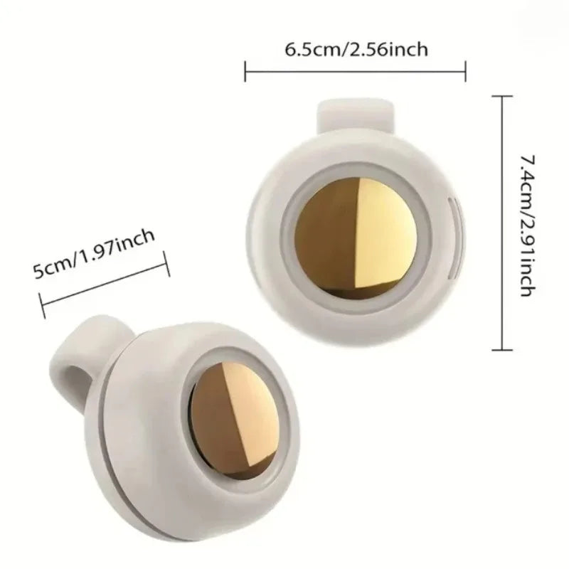Portable Mini Bladeless Fan 3 Speed Adjustable Clip On Waist Shirt Silent Electric Fan Outdoor Travel Cooling Fan