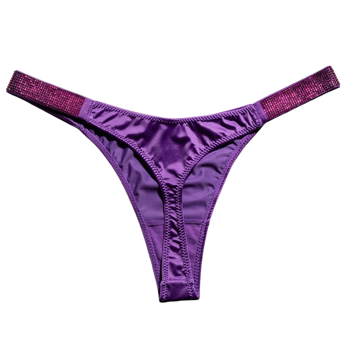 Letter Sexy Panties Women Thongs Rhinestones Diamonds G-string Sports Thong Low Waist Shorts Briefs T-back Fitness S-XL