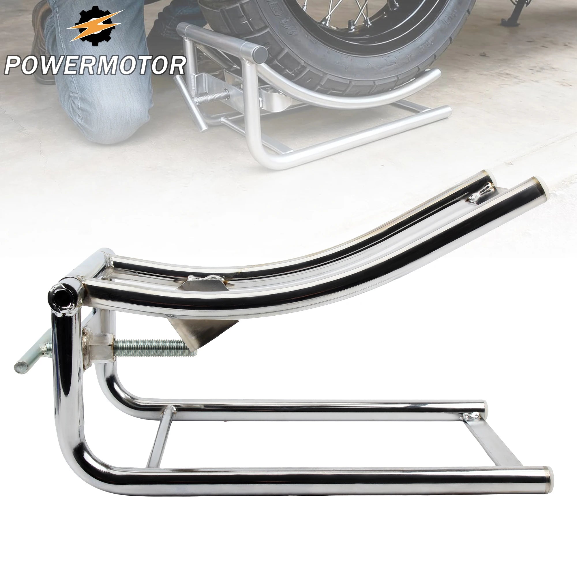 Motorcycle Rear Tire Auxiliary Replacement Maintenance Tool Lift Height Adjustable Lifting Frame for DirtBike Supermoto Repair