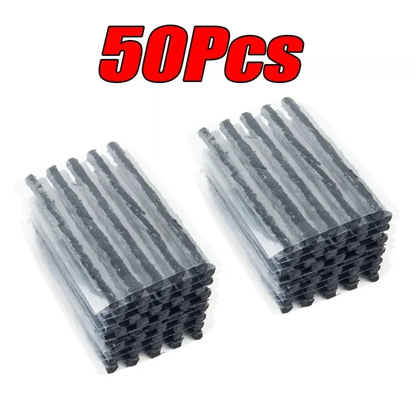 Roadside Emergency Tubeless Tire Puncture Repair Kit Rubber Plugs Insertion Tools for Auto Motorcycle Truck SUV ATV