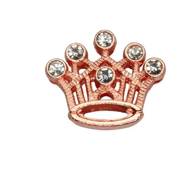 30PC/lot Hole 10MM Heart Star Slide Charm Paw Butterfly Crown DIY Charms for 10mm Bracelet Wristband Jewelry Making