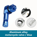 SEAMETAL 1/2pcs Universal Motorcycle Wheel Tire Valves Stem Cap Air Tire Cover 90 Degree CNC Aluminum Tubeless Valve Stems