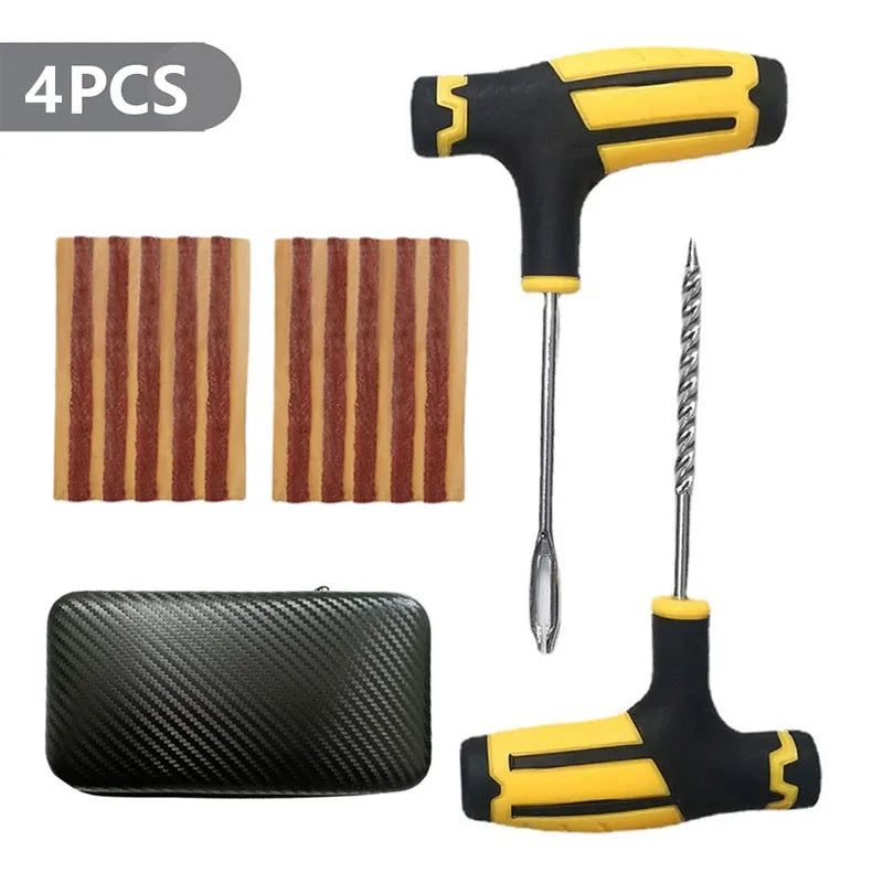 Emergency Heavy Duty Car Tire Repair Kit Multiple Sizes Tubeless Puncture Plug Garage Tools for Auto Bike Motorcycle