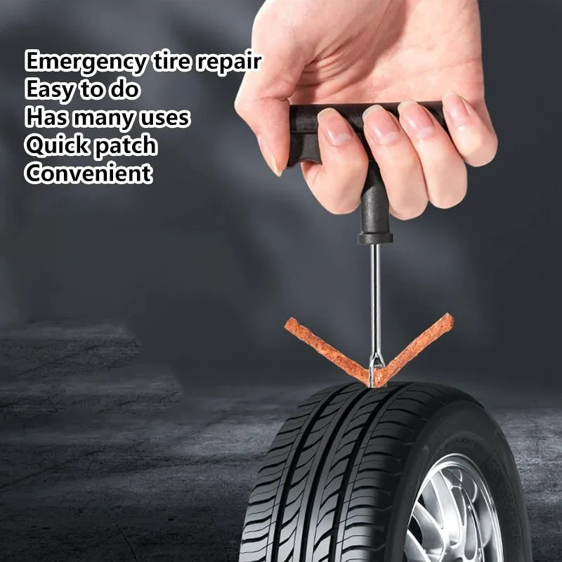 Car Tire Repair Strip Motorcycle Tubeless Tyre Wheels Puncture Plug Seal Tape Repair Tools Car Vacuum Tire Rubber Strip
