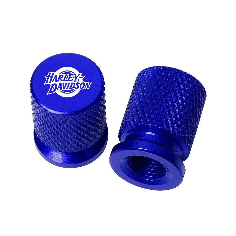 CNC Aluminum Valve Stem Caps for Harley Davidson Motorcycle Wheel Tire Covers Motorcycle Accessories 8 colors H3