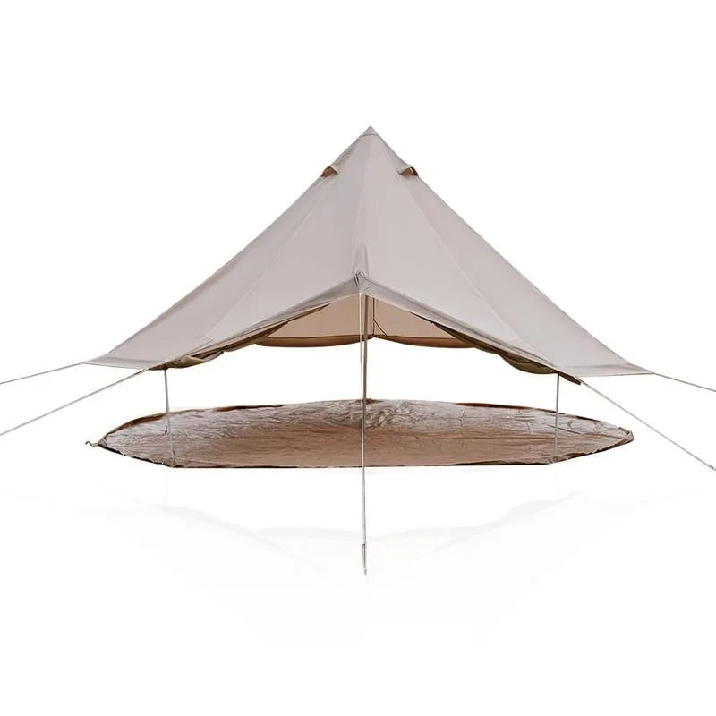 4 Season Bell Tent 16.4FT, Beige Waterproof Glamping Yurt Tent with Stove Jack, Fits 10 People Family Camping Tent for Outdoor Parties & Camping