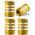 Aluminum Alloy Tire Valve Stem Caps 4 Pcs Universal Stem Covers for Cars Motorcycles and Bikes Auto Tire Accessoires