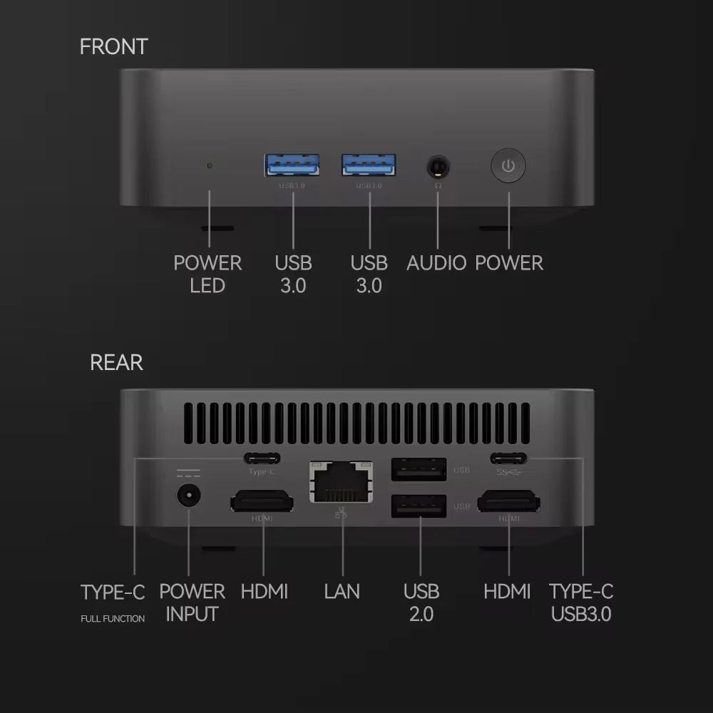 2026 Mini PC Intel Core I9 10980HK/N150 Portable Computer Gaming PC 16GB 32GB RAM 1TB SSD Windows 11 Pro Office Wifi 6 BT5.2 PC