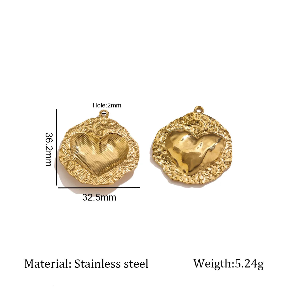 5Pcs PVD Gold Stainless Steel Heart Charms Boho Enamel Sunflower Pendants For DIY Jewelry Findings For Bracelet Necklace Making