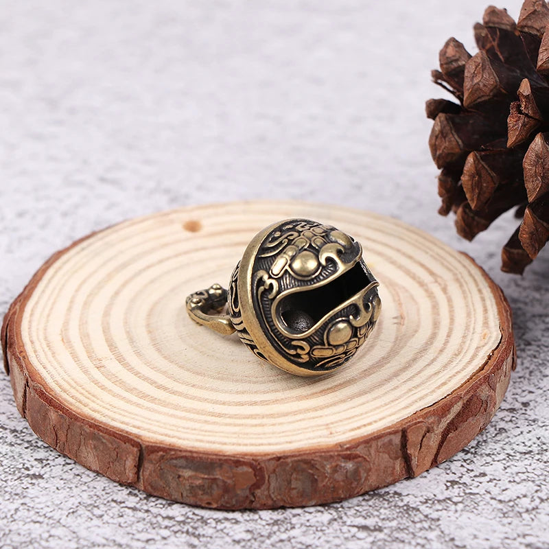 Brass Drop Bell Chinese Good Luck Tinkle Bell Charm For Bracelet and Anklet Jewelry Accessory Pendant For Pet