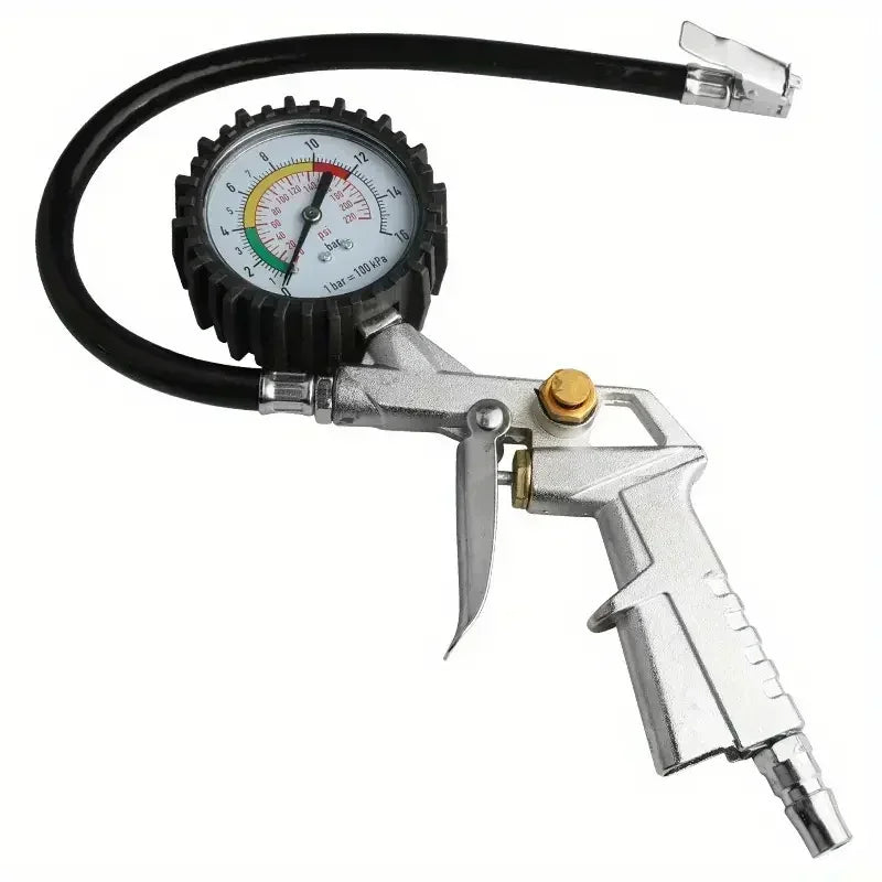 0-16Bar/0-220Psi Auto Tire Pressure Gauge Pressure Gun Type For Air Compressor Car SUV Motorcycle Inflator Pump Tire Repair Tool