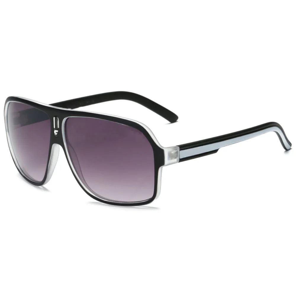 Large curved retro style fashionable glasses, very durable, ABS lenses, suitable for casual wear, daily fashion glasses