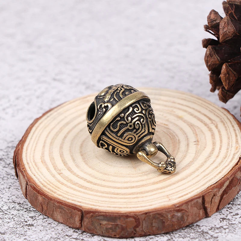 Brass Drop Bell Chinese Good Luck Tinkle Bell Charm For Bracelet and Anklet Jewelry Accessory Pendant For Pet