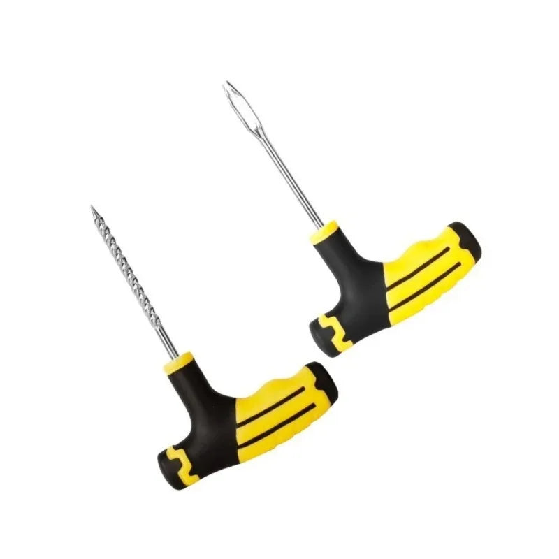 Emergency Tire Repair Kit for Cars, Motorcycles and E-Bikes - All-in-One Tire Repair Set with Durable Patching Glue Strips
