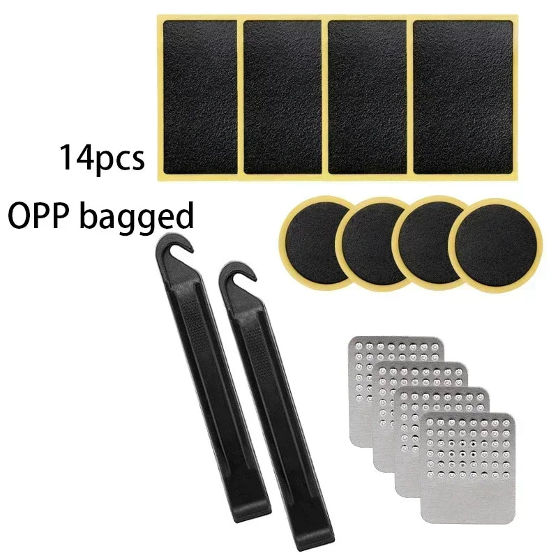 1/50Pcs Tire Repair Patches Car Motorcycle Bike Tire Repair Tools Glue-free Protection Adhesive Quick Drying Bicycle Tyre Patch