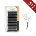 NAGARAKU Automatic Flowering W Shape  Bloom 3D 4D 5D 6D Premade Fans Eyelash Extensions Natural Soft Light Full Dense