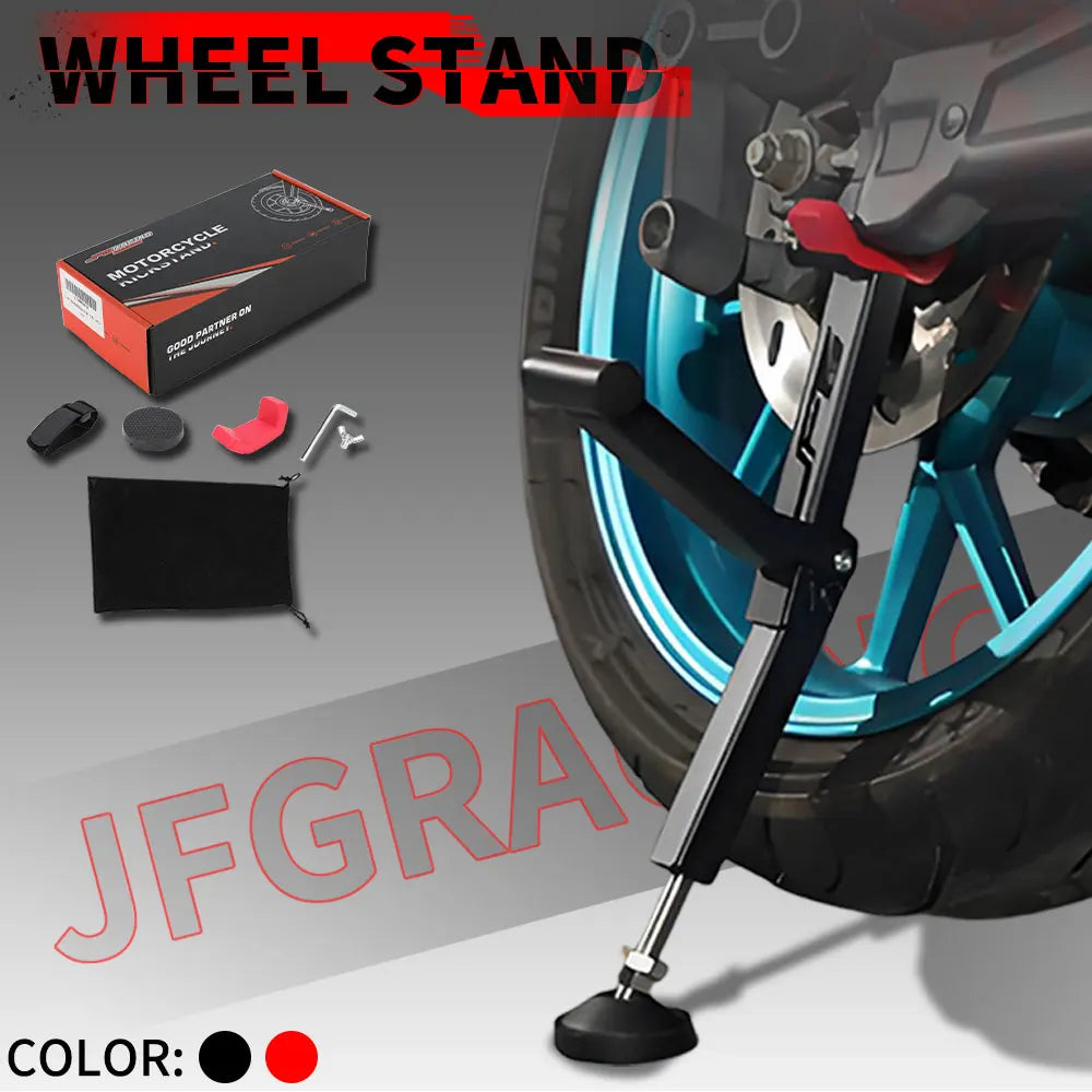 Paddock Stand Universal Motorcycle Wheel Stand Lift Portable Handle Single Sided Front Rear Support Foldable Tire Repairing Tool