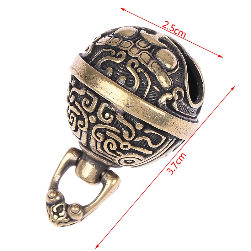 Brass Drop Bell Chinese Good Luck Tinkle Bell Charm For Bracelet and Anklet Jewelry Accessory Pendant For Pet