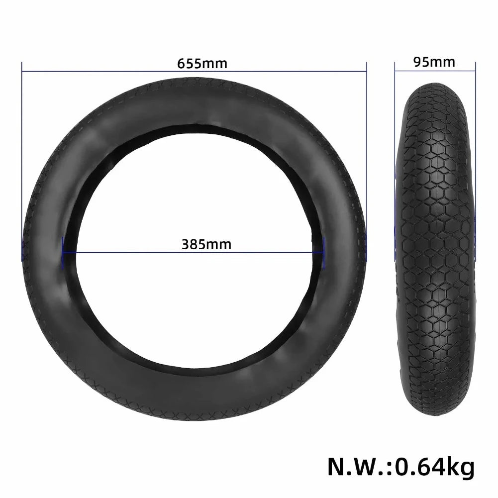 For Trail Riding For Street Riding 655*95mm 20x4.0 Fat Tire All-terrain Resistant To Cuts Blocky Tread Pattern