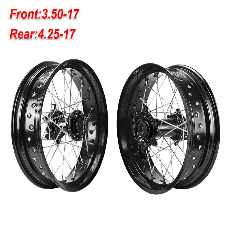 3.50x17" inch 4.25x17" Spoked Motorcycle Wheels Rims Set For KTM EXC EXC-E SX SX-F XCW 150 200 250 300 350 450 2003-2018