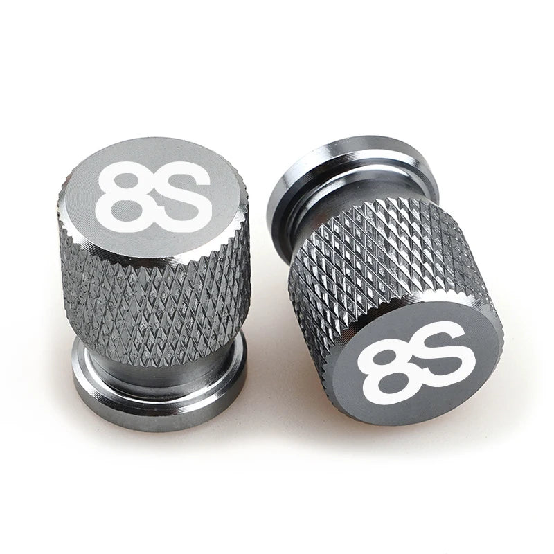 motorcycle repack Accessories CNC Aluminum Wheel Tyre Valve Cap 1 Pair With Logo 8S For SUZUKI GSX-8S GSXS-8S GSX8S GSX 8S