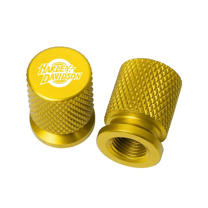 CNC Aluminum Valve Stem Caps for Harley Davidson Motorcycle Wheel Tire Covers Motorcycle Accessories 8 colors H3