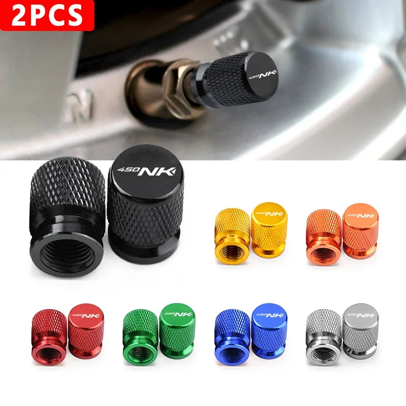 For CFMOTO 450NK 450SR 450SS 450 SR-S NK NK450 Logo Valve Air Port Stem Cover Cap Plug CNC Aluminum Alloy Motorcycle Tire Wheel