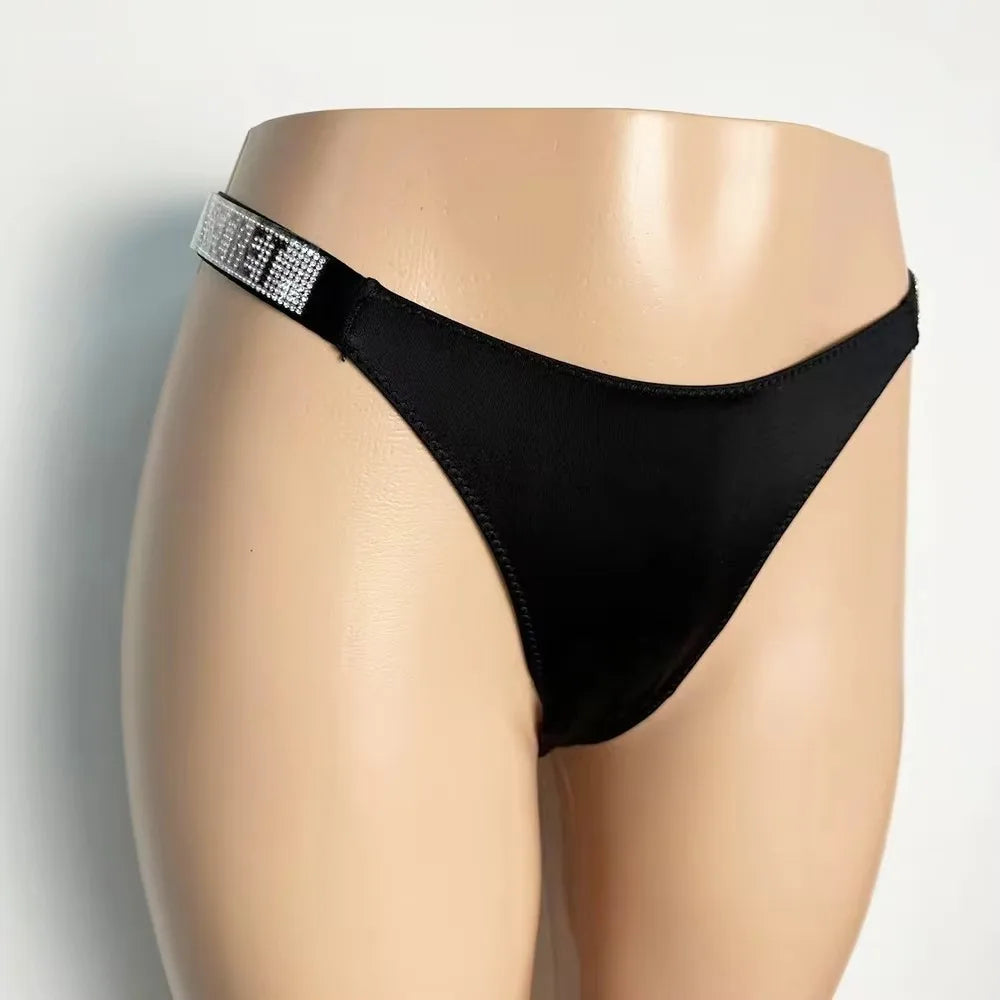 Victoria Secret Very Sexy Shine Script Thong Panty Sexy Lingerie Women Underwear Seamless Hot Sale