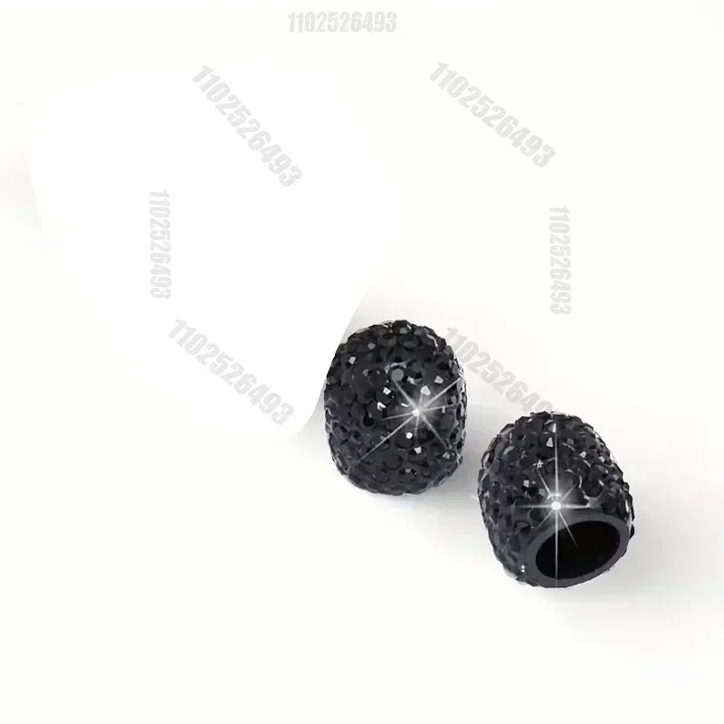 4/2pcs Diamond Crystal Motorcycle Car Tire Valve Caps Shining Dust-proof Wheel Valve Cover Vehicle Bling Valve Cap Styling Toos