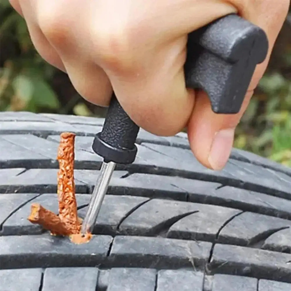 Tire Repair Kit Quick Motorcycle Emergency Tubeless Tire Puncture Repair Tools Tire Rubber Strips Puncture Plugs Repair Tool