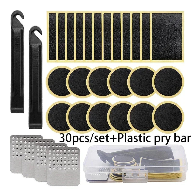 1/50Pcs Tire Repair Patches Car Motorcycle Bike Tire Repair Tools Glue-free Protection Adhesive Quick Drying Bicycle Tyre Patch