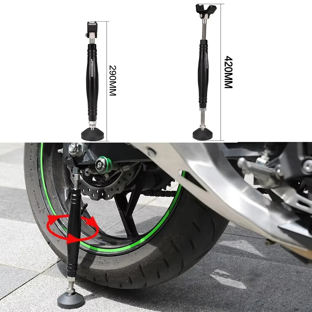 Motorcycle Support Side Wheel Stand Frame Balancer Lift With Brake Lock Hook Universal For KTM Yamaha Honda Suzuki Motocross